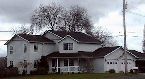 Morgan Place Plan:  Shown with optional 2 Garage Doors